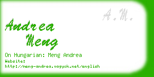 andrea meng business card